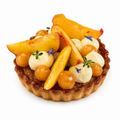 Tarte pêche - dessert individuel